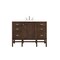 James Martin Vanities Addison 48in Single Vanity, Mid-Century Acacia w/ 3 CM White Zeus Quartz Top E444-V48-MCA-3WZ - alternate 1